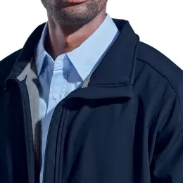 Evoke Jacket Navy Material